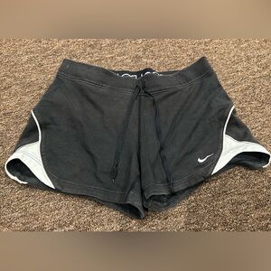 Womens Small XS Nike Black Dri-fit Running Shorts Logo Just Do it